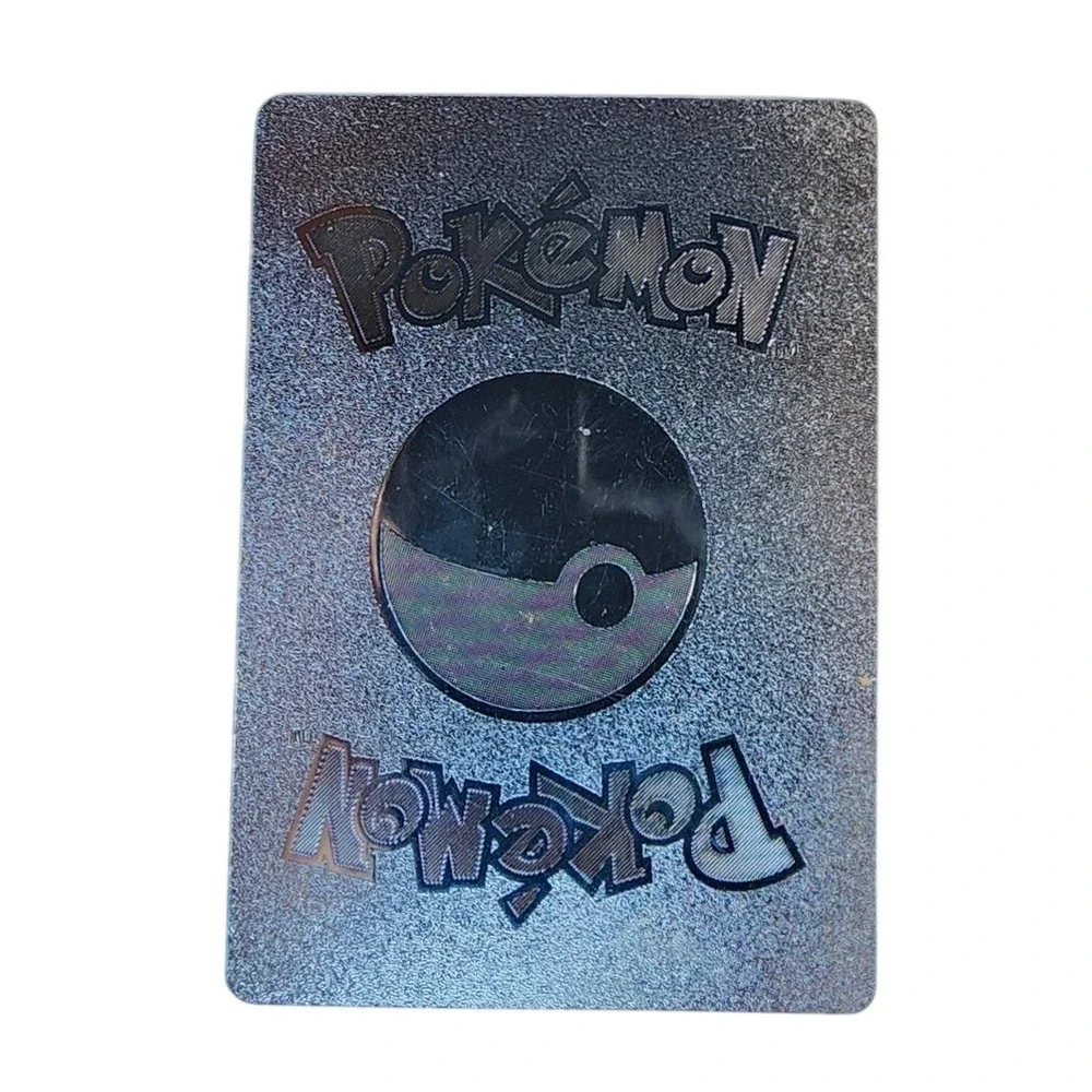 Pokemon Card Silver Holographic Glitter Pokeball Reverse TCG Collectible